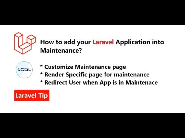 Customize Maintenance Mode of Laravel App | Render Custom Maintenance Page into Laravel