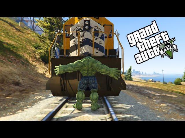 GTA 5 - ULTIMATIVE HULK UND FLASH MOD! HULK VS TRAIN VS FLASH | StandartSkill