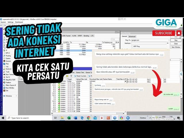 Sering Tidak ada Koneksi Internet di Mikrotik