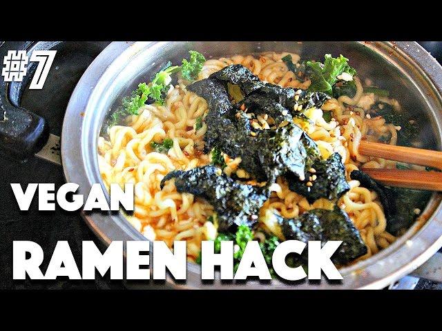 VEGAN RAMEN HACK | #7 (30 Videos in 30 Days)  Cheap Lazy Vegan