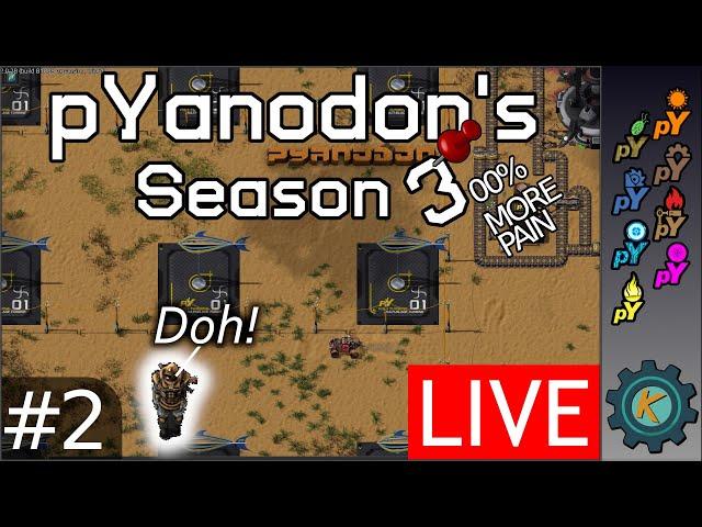 Factorio pYanodon's S3 L2 - Collecting Alien Life Begins!