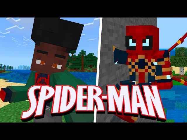 New SPIDER MAN Addon for Minecraft PE || SPIDER MAN MCPE