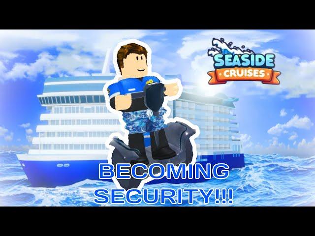 I Became SHIP SECURITY in ROBLOX!!! (Cruise Ship Port of Golden Springs)