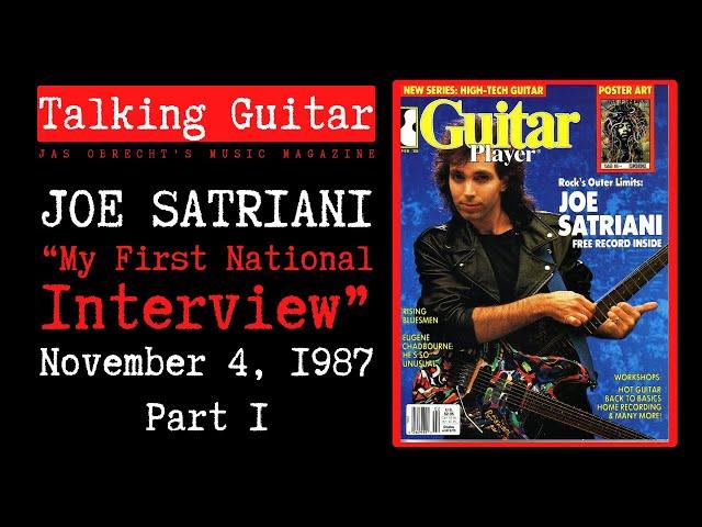 Joe Satriani: The 1987 "Surfing With the Alien" Interview, Part 1