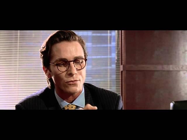 American Psycho - Business Card scene [HD - 720p]