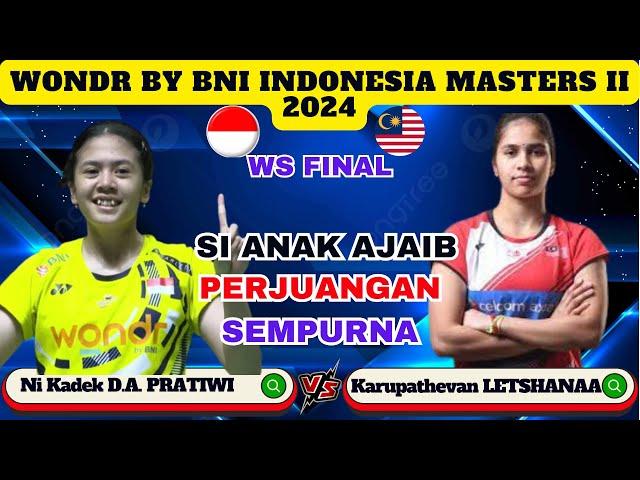 ANAK AJAIB - Ni Kadek D.A. PRATIWI (INA) vs LETSHANAA (MAS) | Indonesia Masters