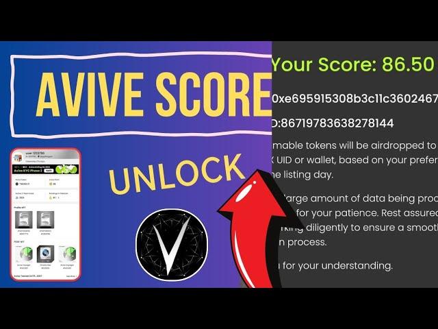 Avive Score issued! How much Token i Got