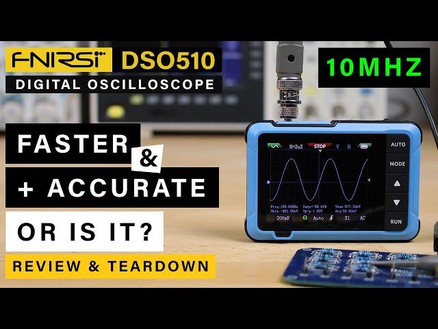 FNIRSI DSO-510  Oscilloscope + SG ⭐ 10Mhz, 48MSa/s  ⭐  14 Waveforms Signal Generator