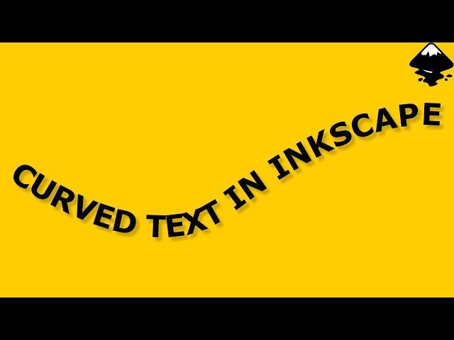 How to create curved text in Inkscape