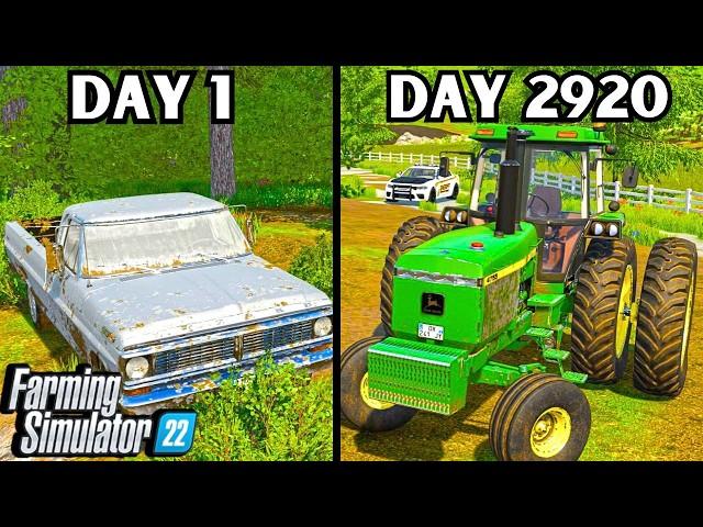 I Spent 8 Years Starting A Family Farm From $0 And A Truck? | Farming Simulator 22