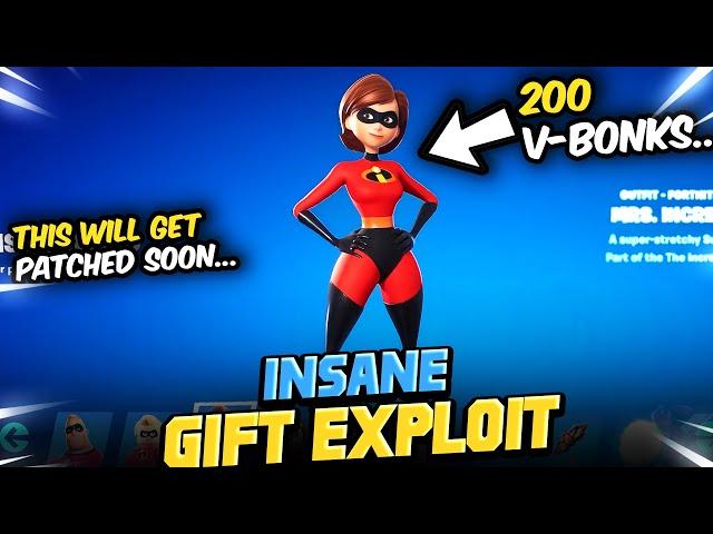 I got the Incredibles Bundle for 200 Vbucks... Gifting EXPLOIT Discovered in Fortnite...