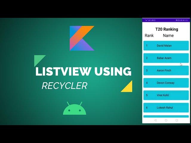 Create Dynamic Lists Using RecyclerView |Android| ListView | URDU/HINDI