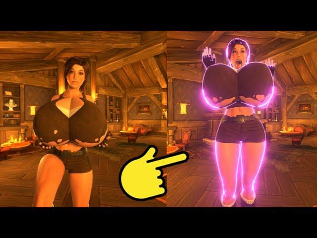 Giantess Animation Lara GTS Magic Room Breast Expansion Growth