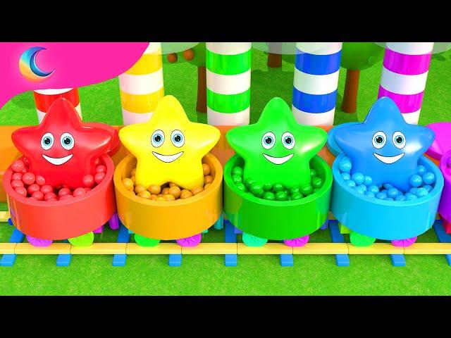 Twinkle Twinkle Colorful Stars | BluLoo Nursery Rhymes & Kids Songs