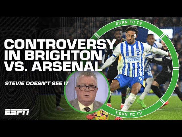 FULL REACTION: Arsenal draw with Brighton off Joao Pedro's penalty  'I DON'T SEE THE CONTROVERSY!'