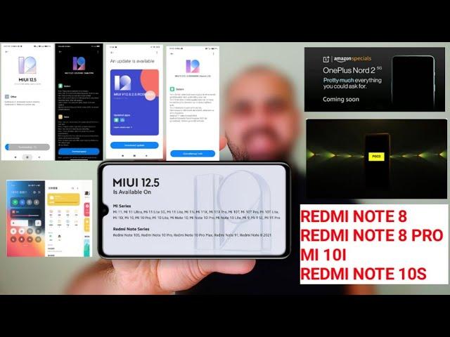 MIUI12.5 DOWNLOAD PAGE, REDMI NOTE 8 PRO, NOTE 8 REDMI NOTE 10S,COLOROS, POCO F3 GT, ONE PLUS NORD 2