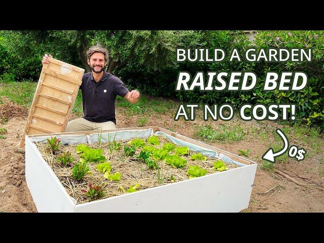 Building a Garden Raised Bed with reused materials