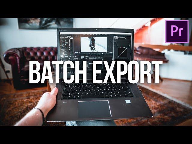 How to BATCH EXPORT MULTIPLE CLIPS in Adobe Premiere Pro