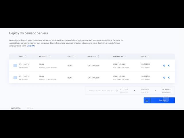 Cherry Servers Bare-Metal Cloud Platform