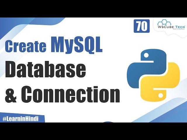 How to Create MySQL Database & Connection in Python | python Tutorials