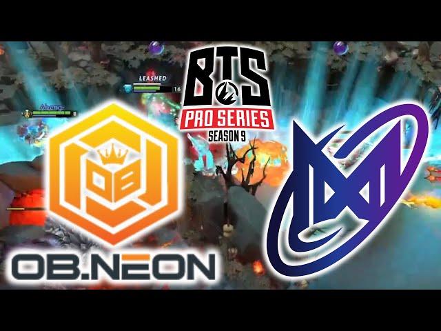 NGX NEW MIDLANER DEBUT ??! NIGMA GALAXY SEA vs OB.NEON - BTS Pro Series Season 9 Dota 2