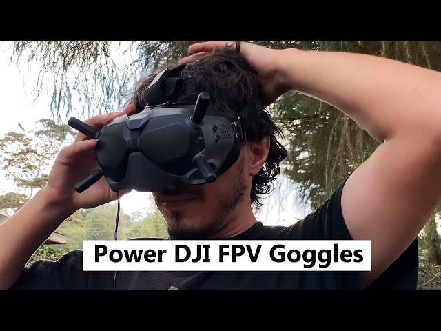 How To Power the DJI FPV Drone Goggles