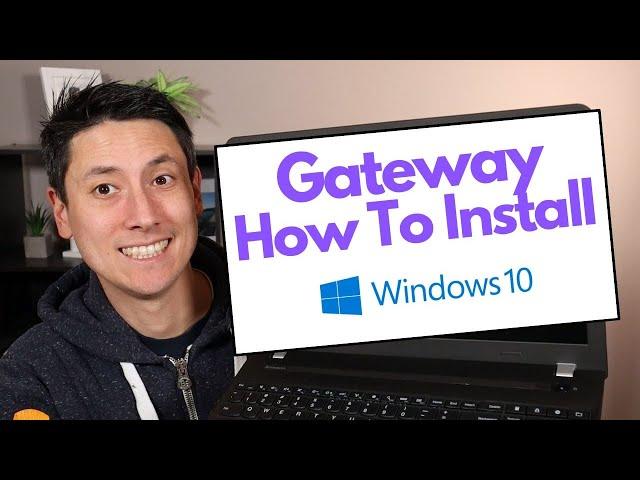 How To Install Windows 10 Onto Gateway Computer - Free & Easy !!