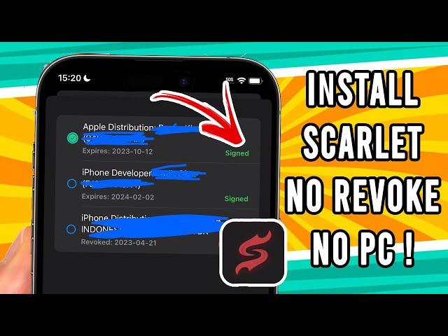 How to Install Scarlet App Without Revoke With Custom Certificate | No Revokes!