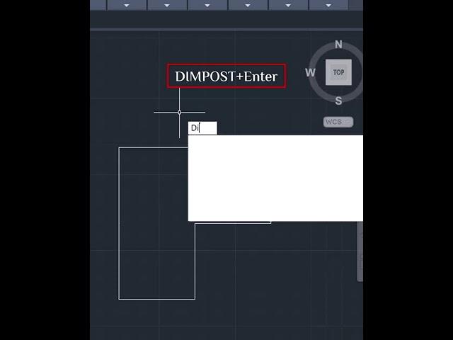 autocad tricks|| dimpost command in autocad