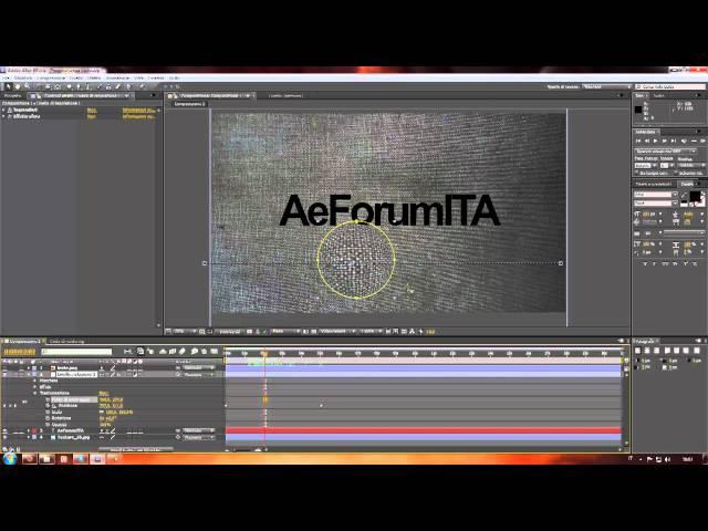 tutorial ita after effects - Effetto lente di ingrandimento