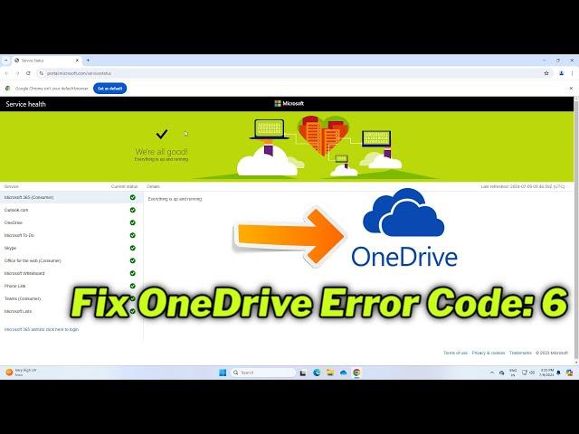 (FIXED) OneDrive Error Code: 6 in Windows10/11