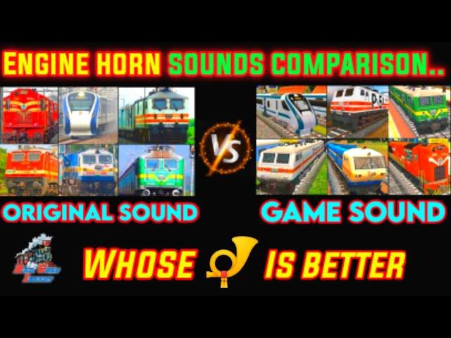 Locomotive horn sounds comparison | Game vs Real | Which sound is better ? | Rail Guru Ishant