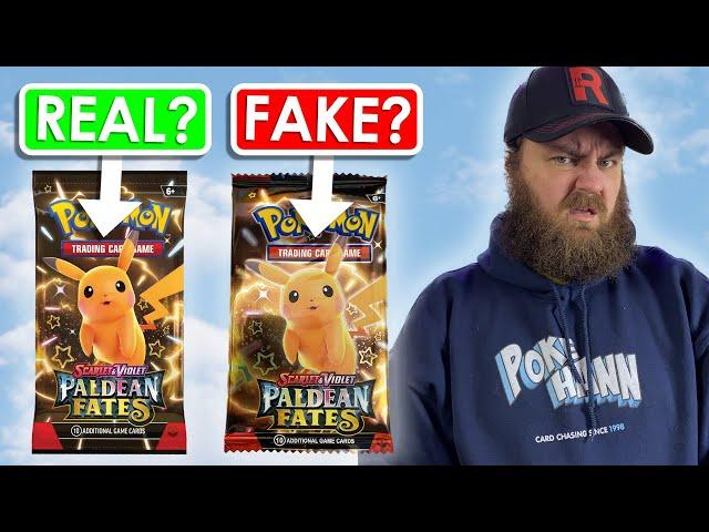 Which is Real or Fake? Pokemon Paldean Fates Opening