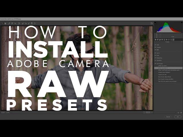 How to Install Camera RAW Presets| Photoshop Tutorial