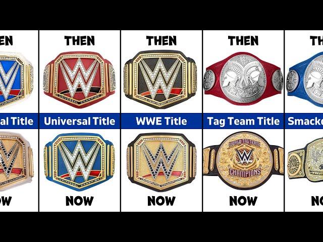 WWE Championships Then vs Now | wwe old vs new championships