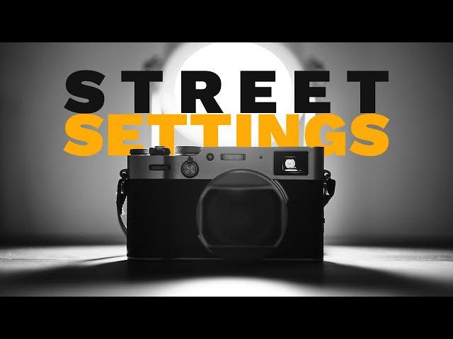 Fujifilm X100V Street Photography Settings 2024