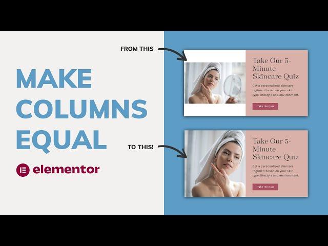 Elementor Image Hack - Make Columns Equal