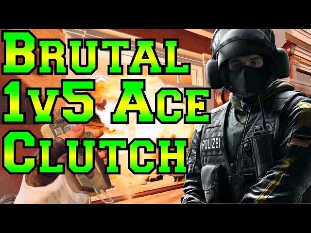 Brutal 1v5 Ace Clutch - Rainbow Six Siege