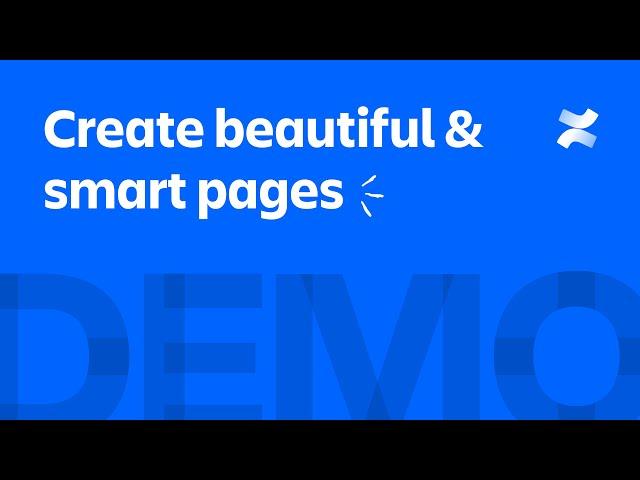 Build beautiful & smart pages | Confluence | Atlassian