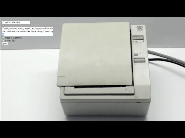 Thermal receipt printer using PHP