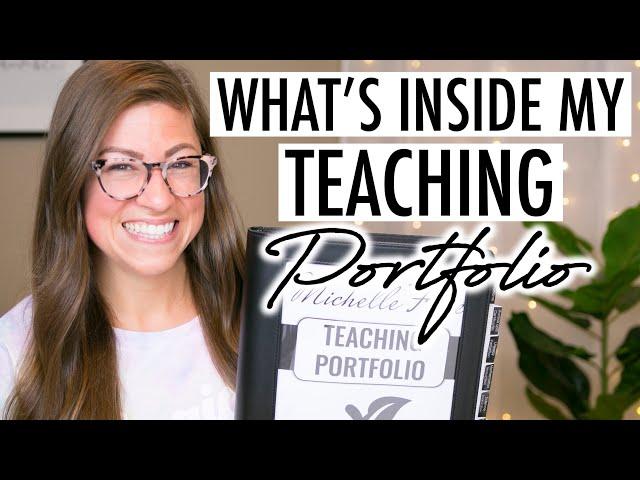 FULL TEACHING PORTFOLIO WALKTHROUGH | How I Got Hired On the Spot for My Teaching Job