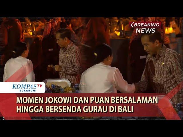 Momen Jokowi dan Puan Bersalaman Hingga Bersenda Gurau di Bali