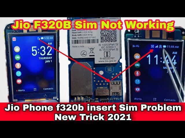 Jio F320b Sim Not Working || jio f320b insert sim problem solution | Lyf f320b sim jumper solution