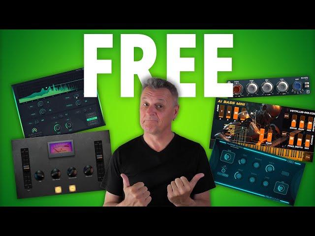 FREE PLUGIN NEWS | AI Bass Mini | Delay Eleven | FLEX Reverb | RUST | Belles Ondes EQ1979