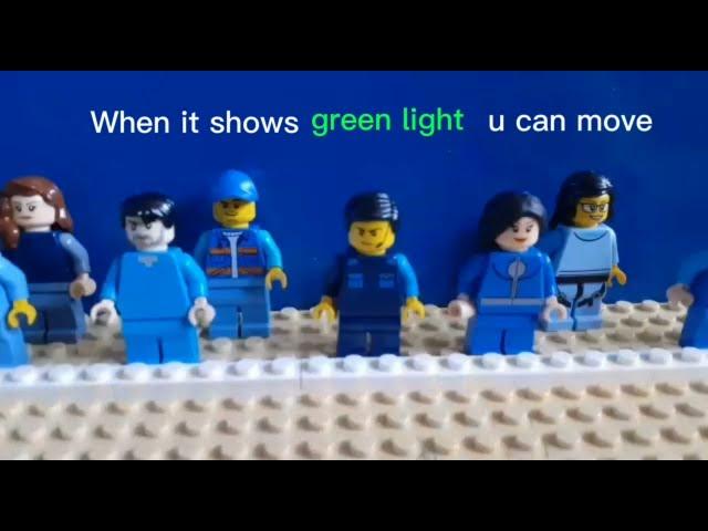 Squid Game Lego Stop motion | The Red light and  Green light Game | notonlysia