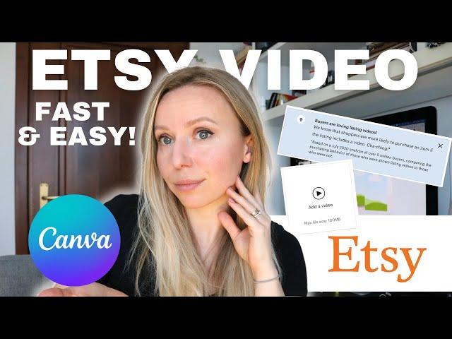 How to make listing videos for Etsy digital products | Etsy listing video in Canva Tutorial