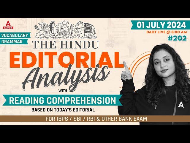 Editorial Analysis | 1st July 2024 | Vocab, Grammar, Reading, Skimming | Rupam Chikara