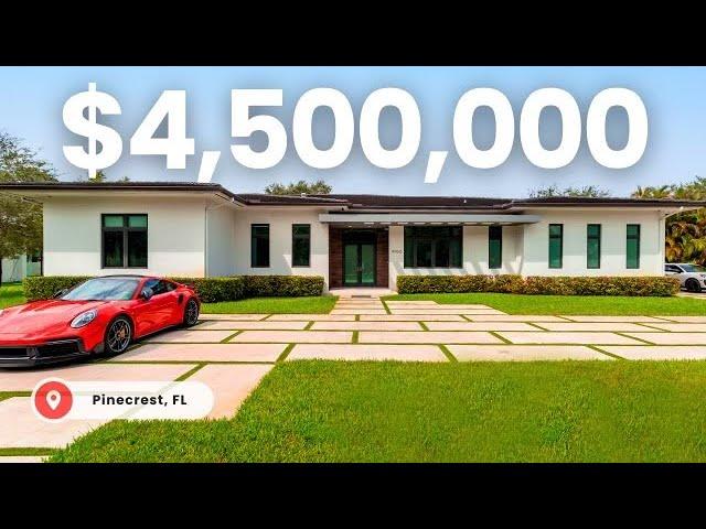 $4.5 Million Contemporary Estate in one of the WEALTHIEST SUBURBS IN AMERICA - Pinecrest, Florida