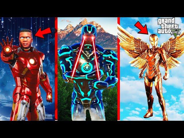 FRANKLIN Collect All IRON MAN suit GTA 5 ! Ultron Stole Armour GTA V ! HULK THOR Avengers