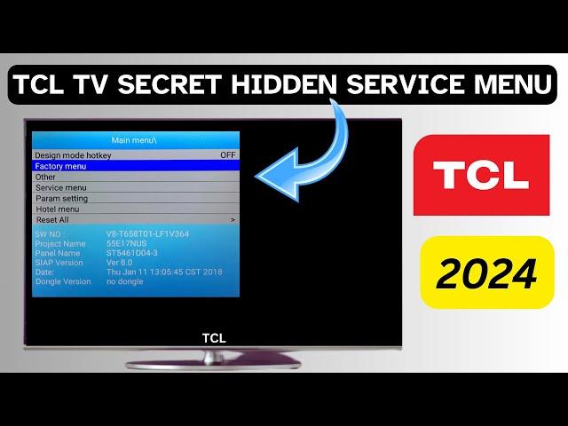 TCL Tv Service Mode